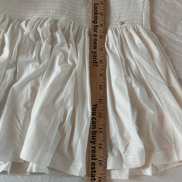 NATURAL LIFE silky white tennis skort w/ smocked waist- NEW - Picture 12 of 12